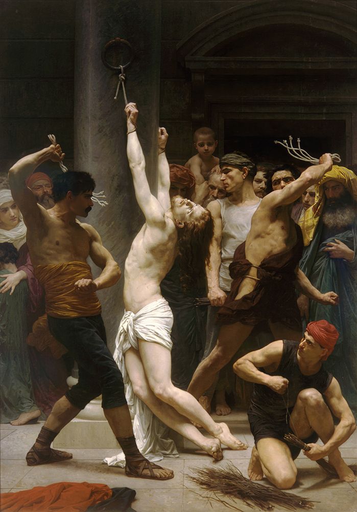 The Flagellation of Our Lord Jesus Christ 1880 art print by William-Adolphe Bouguereau for $57.95 CAD