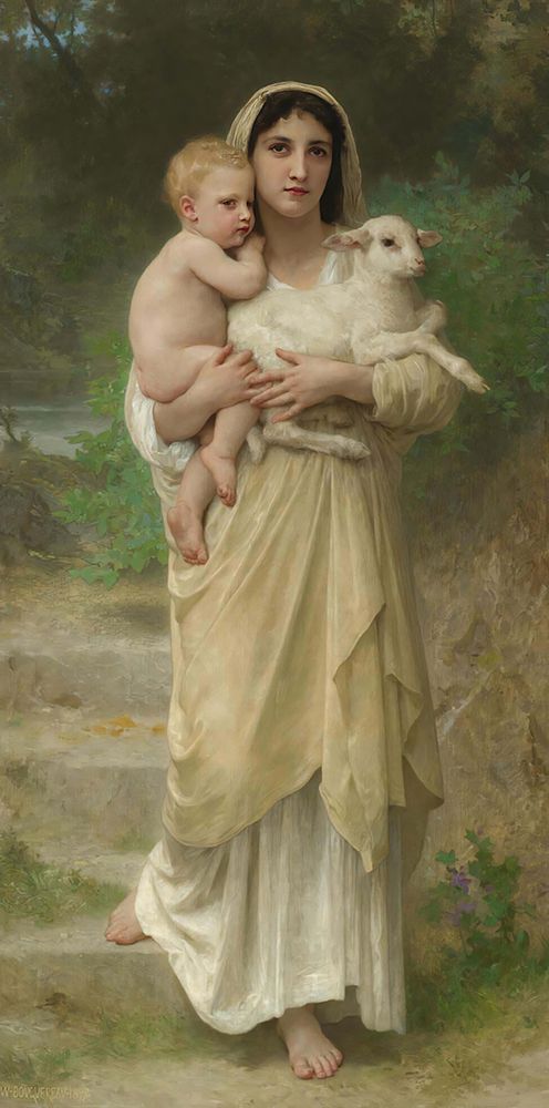 The Lambs 1897 art print by William-Adolphe Bouguereau for $57.95 CAD