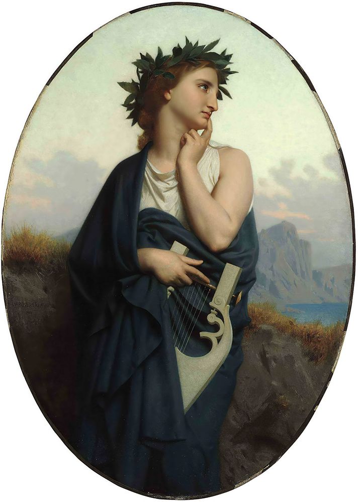 The Muse 1861 art print by William-Adolphe Bouguereau for $57.95 CAD
