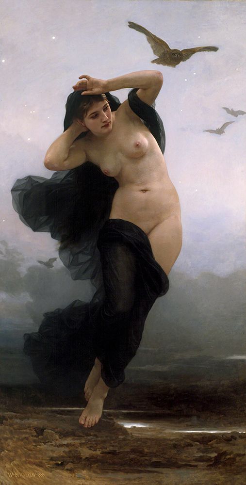 The Night 1883 art print by William-Adolphe Bouguereau for $57.95 CAD