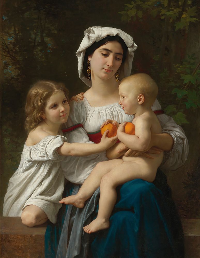 The Oranges 1865 art print by William-Adolphe Bouguereau for $57.95 CAD