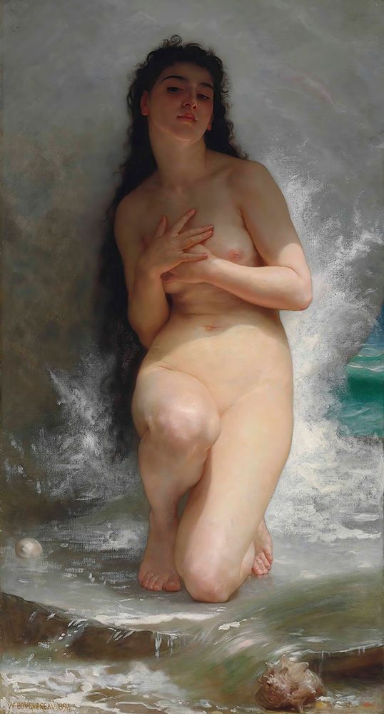 The Pearl 1894 art print by William-Adolphe Bouguereau for $57.95 CAD