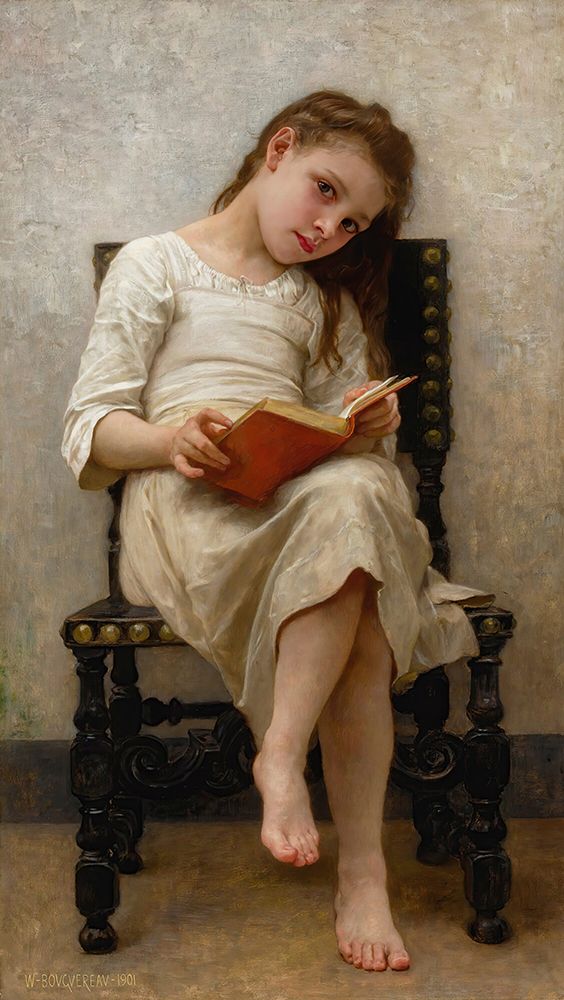 The Price Book 1901 art print by William-Adolphe Bouguereau for $57.95 CAD