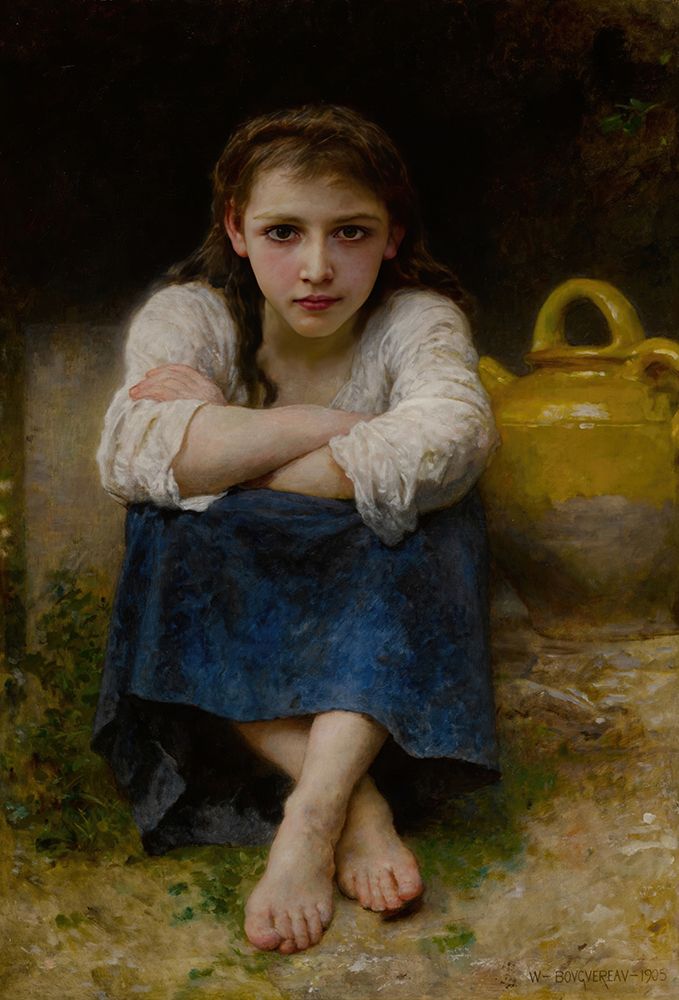 The Serious One 1905 art print by William-Adolphe Bouguereau for $57.95 CAD