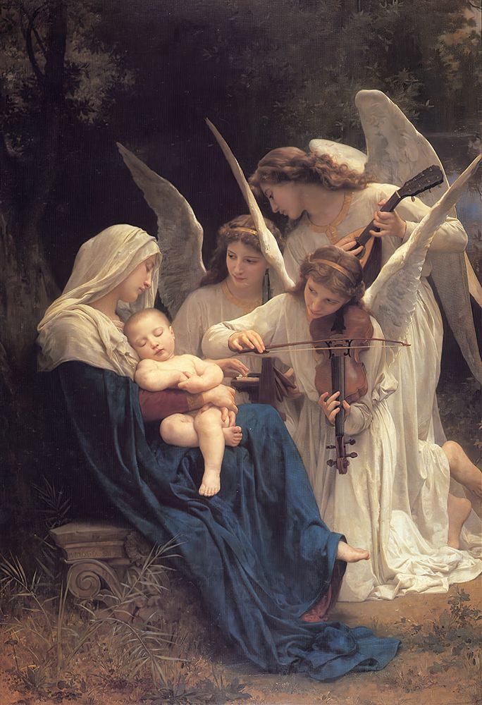 The Song of the Angels 1881 art print by William-Adolphe Bouguereau for $57.95 CAD