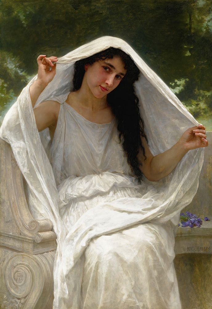 The Veil 1898 art print by William-Adolphe Bouguereau for $57.95 CAD