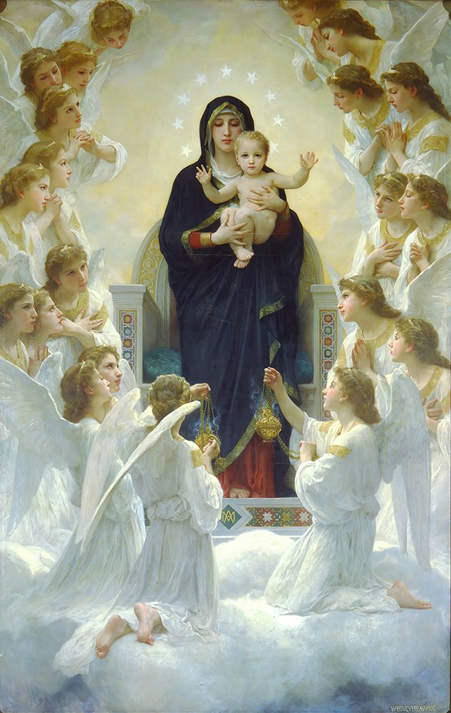 The Virgin With Angels 1900 art print by William-Adolphe Bouguereau for $57.95 CAD