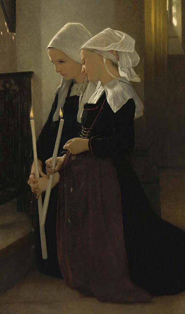 The Vow To Sainte-Anne-Dauray 1869 art print by William-Adolphe Bouguereau for $57.95 CAD