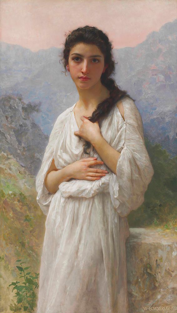 The Wait 1901 art print by William-Adolphe Bouguereau for $57.95 CAD