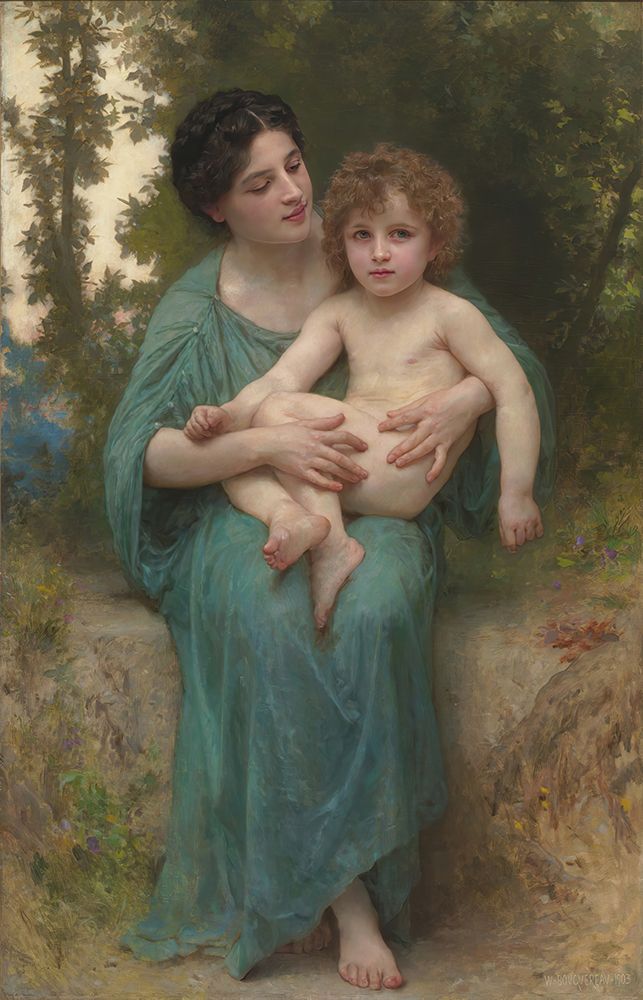 The Younger Brother 1903 art print by William-Adolphe Bouguereau for $57.95 CAD