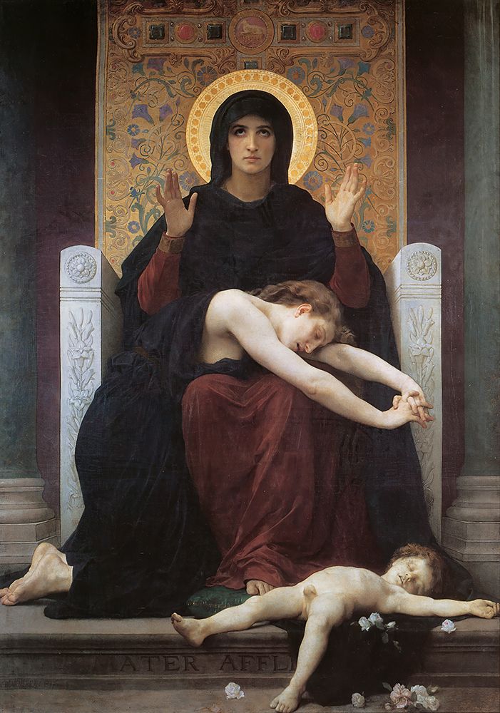 Virgin Comforter 1875 art print by William-Adolphe Bouguereau for $57.95 CAD