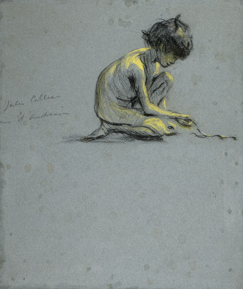 Crouching Boy with Snake art print by Alice Pike Barney for $57.95 CAD