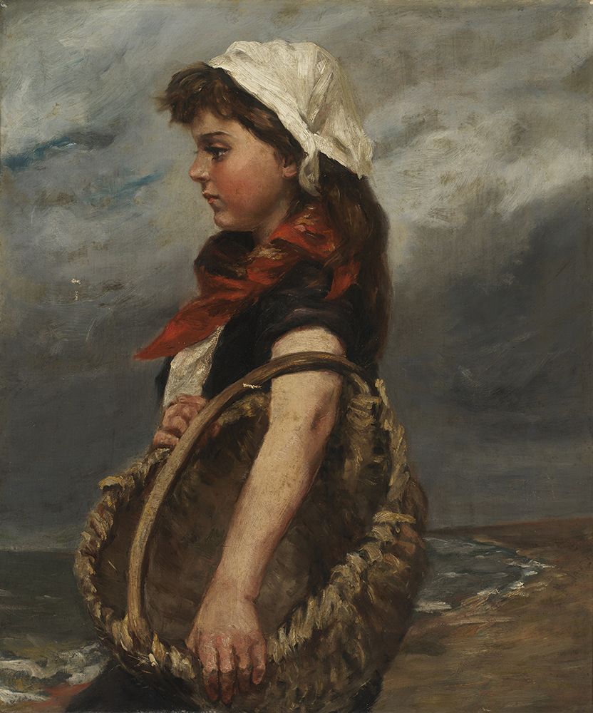 Girl with Basket ca 1888 art print by Alice Pike Barney for $57.95 CAD