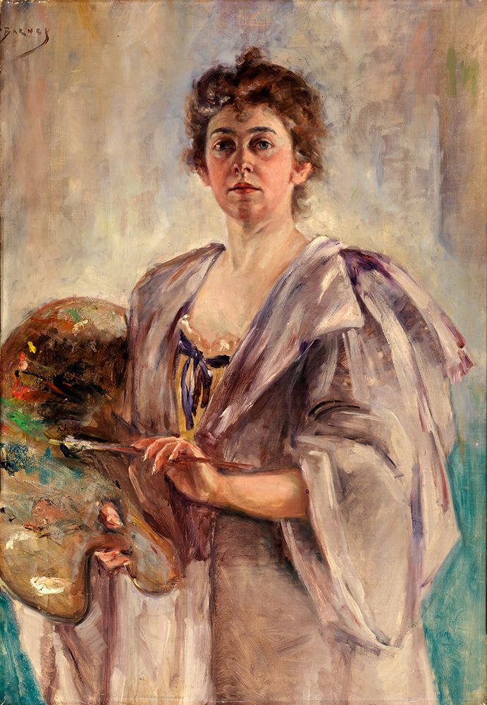 Self Portrait in Painting Robe 1896 art print by Alice Pike Barney for $57.95 CAD