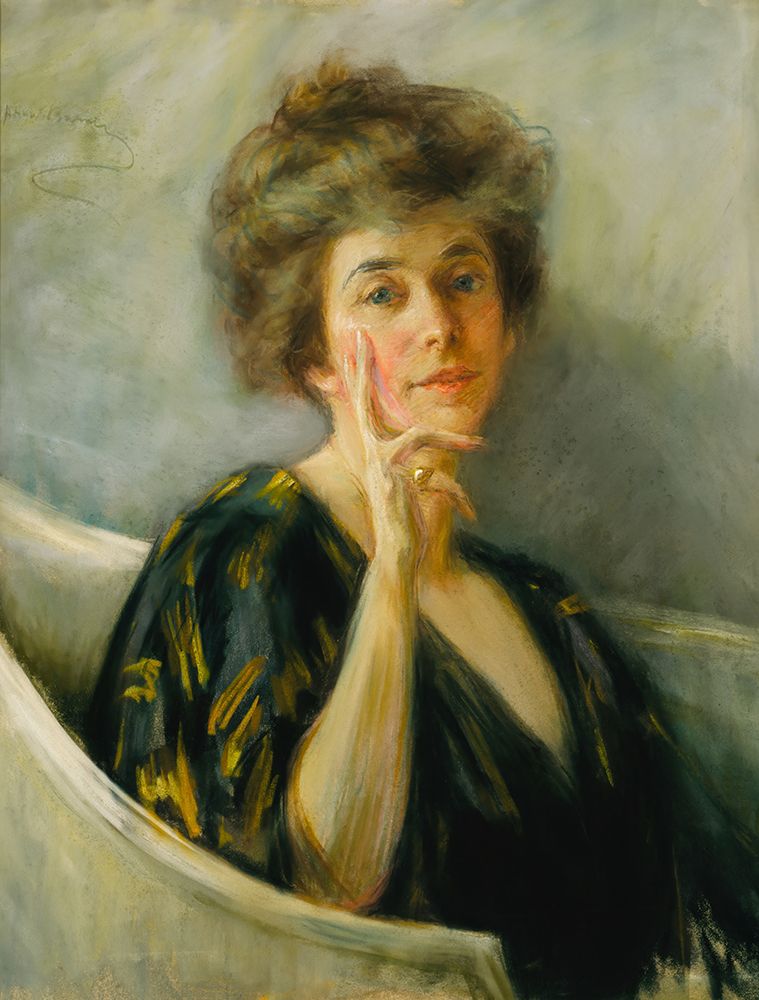 Self-Portrait in Repose ca 1895 art print by Alice Pike Barney for $57.95 CAD