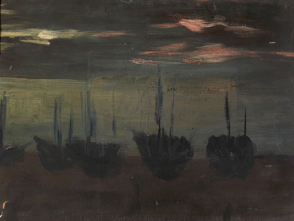 Ships in Moonlight art print by Alice Pike Barney for $57.95 CAD