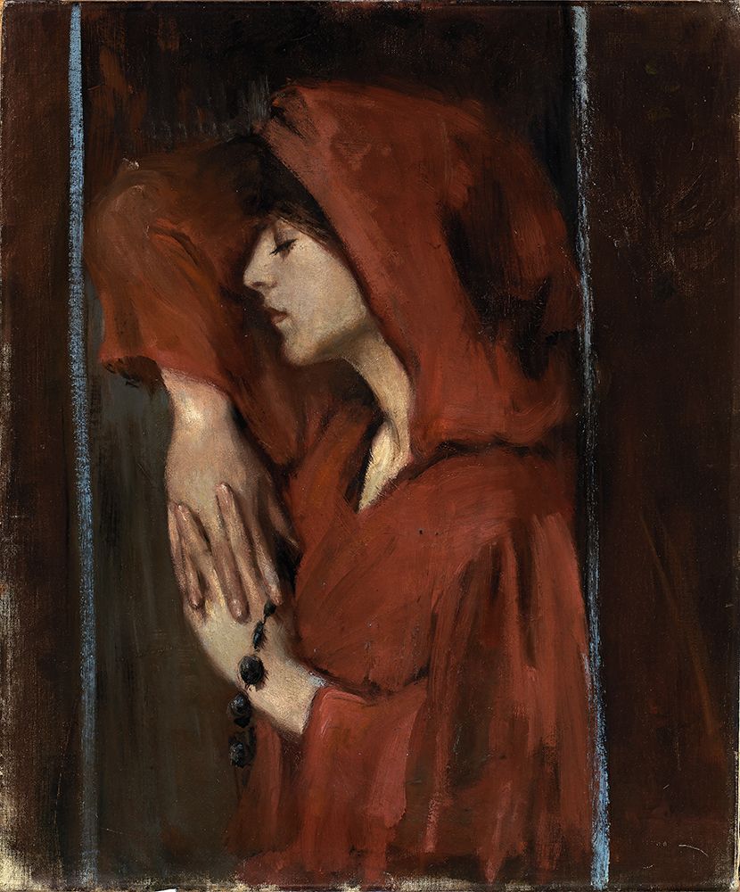Woman with Red Hood art print by Alice Pike Barney for $57.95 CAD