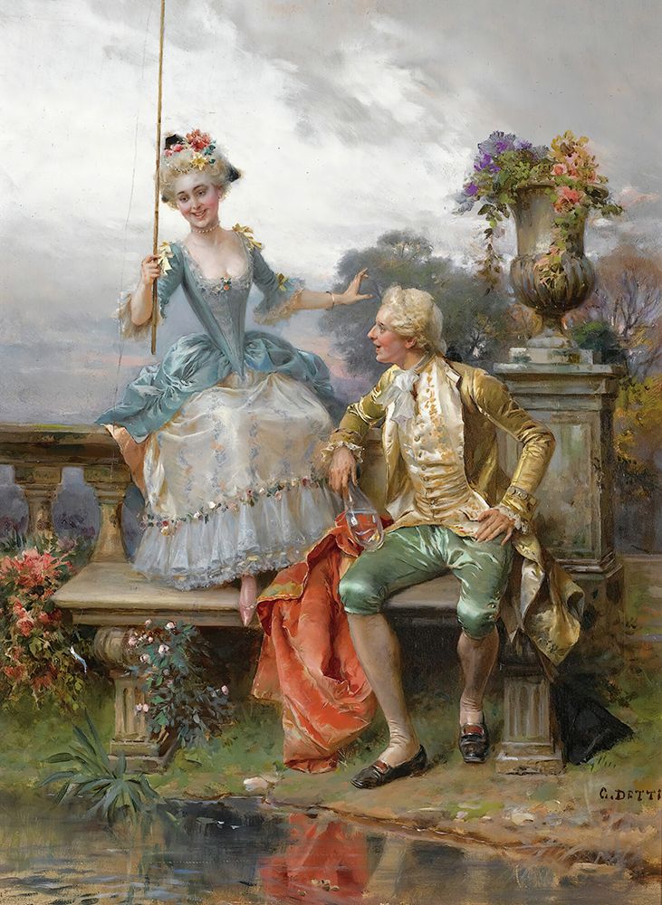 Angling For A Good Catch art print by Cesare Agostino Detti for $57.95 CAD