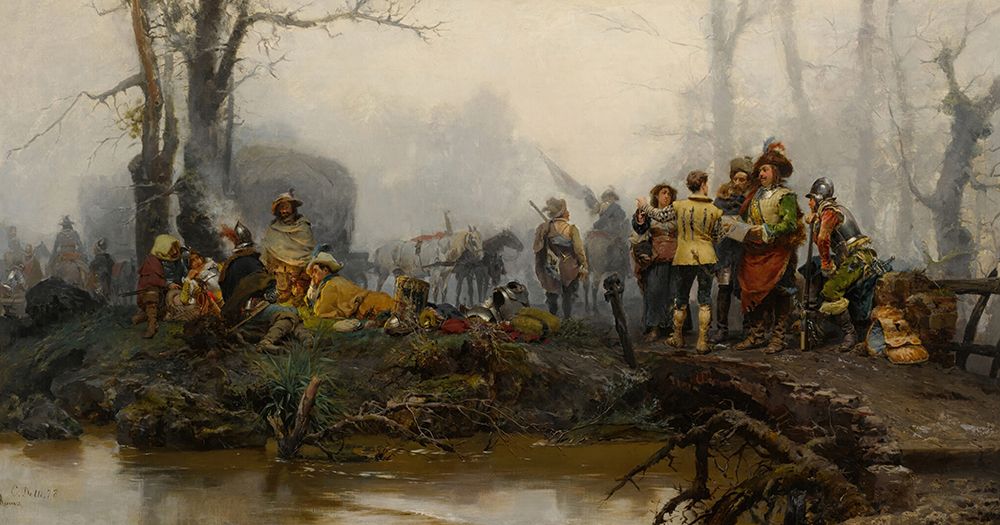 The Encampment 1878 art print by Cesare Agostino Detti for $57.95 CAD