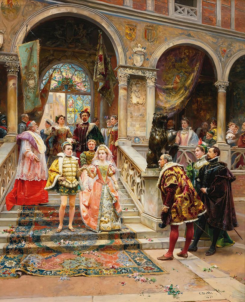The Marriage Of The Prince 1895 art print by Cesare Agostino Detti for $57.95 CAD