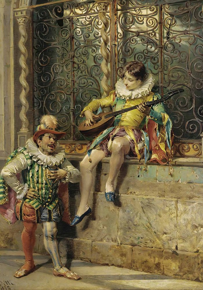 The Musicians 1872 art print by Cesare Agostino Detti for $57.95 CAD