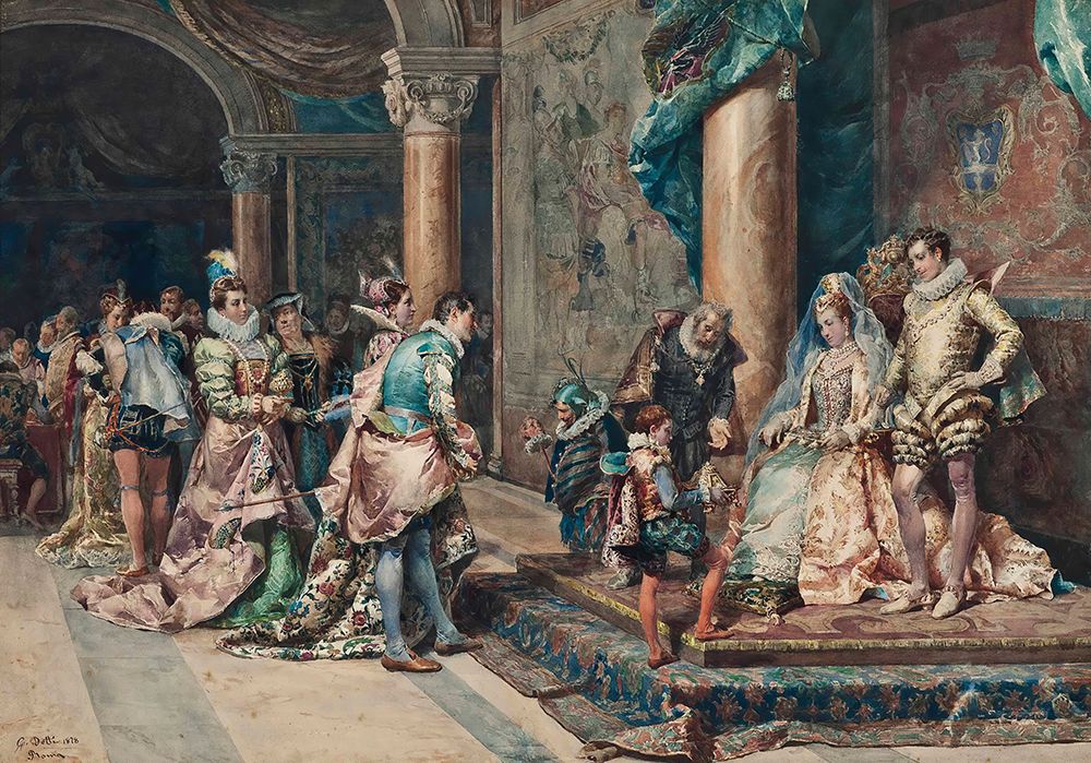 The Presentation 1878 art print by Cesare Agostino Detti for $57.95 CAD