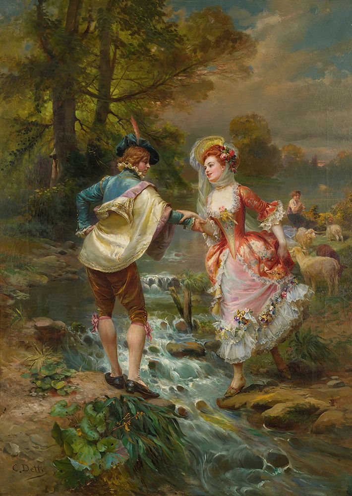 Very Gallant art print by Cesare Agostino Detti for $57.95 CAD