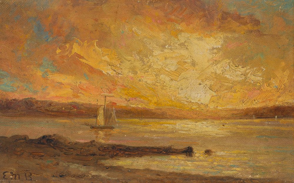 Boat on Sea art print by Edward Mitchell Bannister for $57.95 CAD