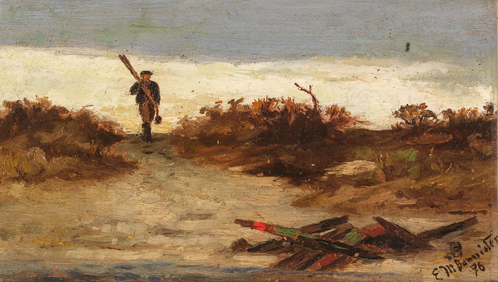 Fisherman by Water 1886 art print by Edward Mitchell Bannister for $57.95 CAD