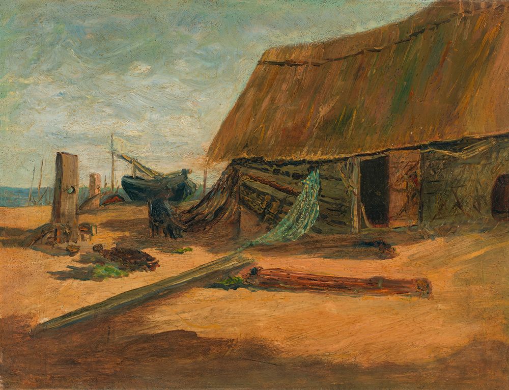 Fishing Shacks ca 1877 art print by Edward Mitchell Bannister for $57.95 CAD