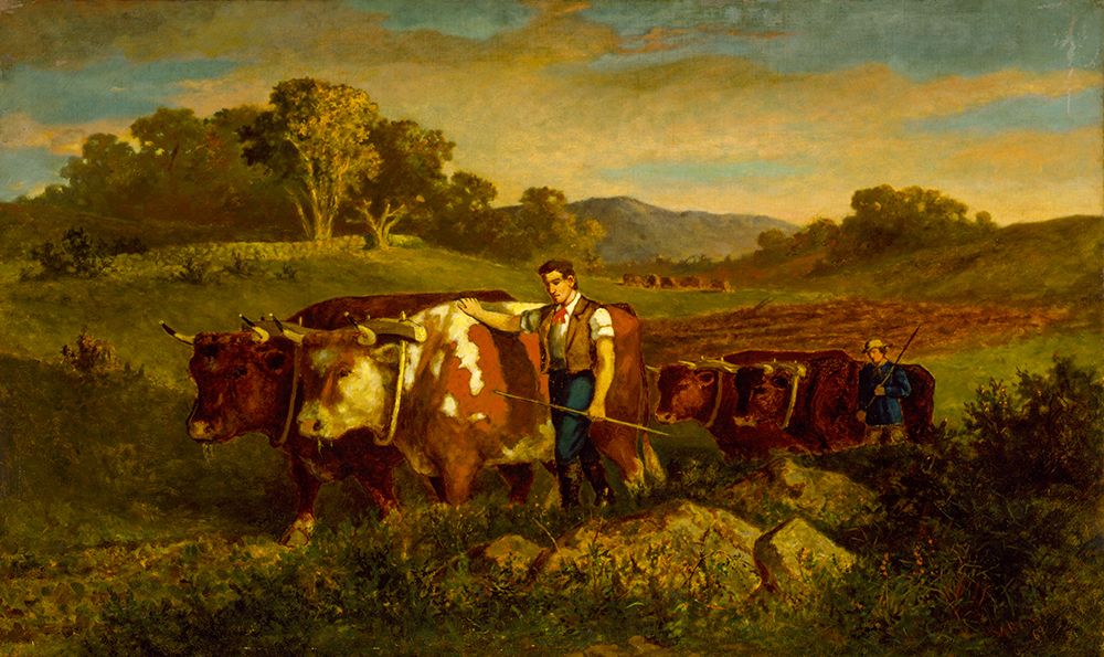 Herdsmen with Cows 1869 art print by Edward Mitchell Bannister for $57.95 CAD