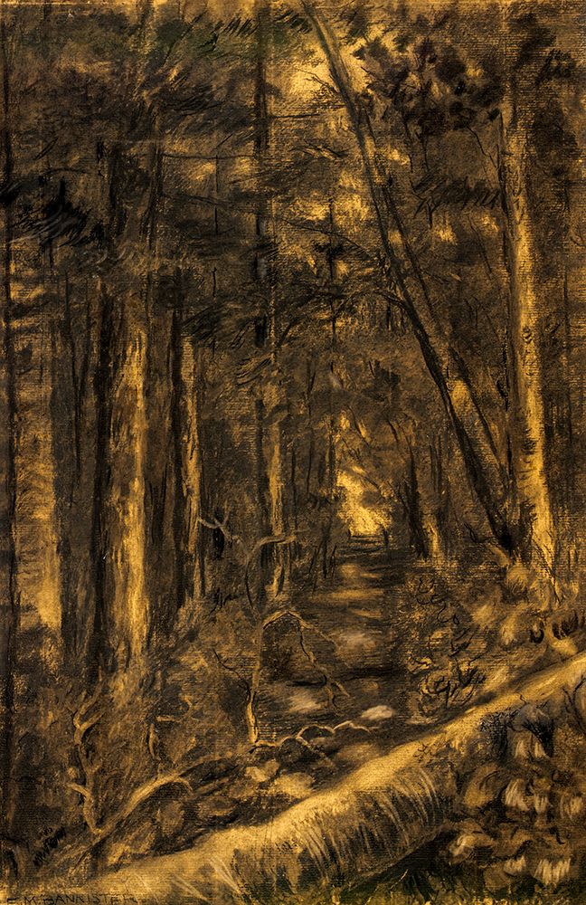 Landscape with Path through Forest ca 1870 art print by Edward Mitchell Bannister for $57.95 CAD