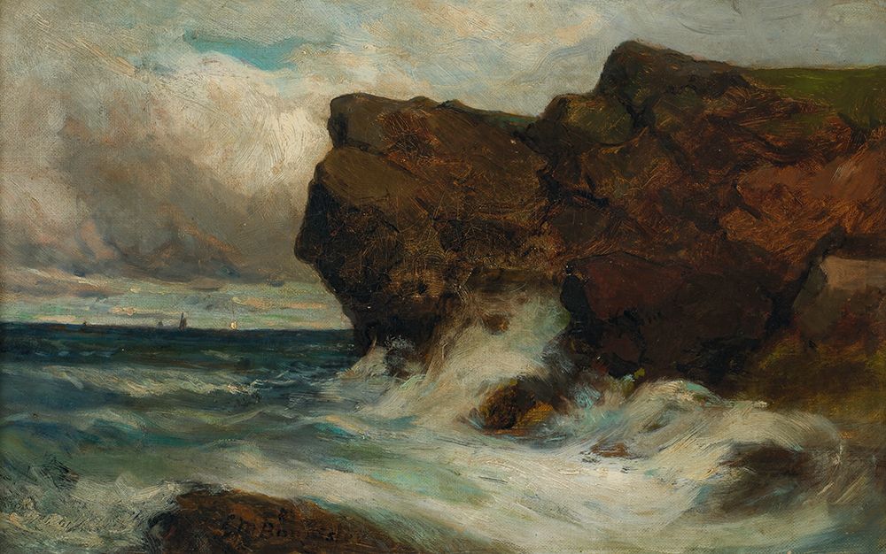 Ocean Cliffs 1881 art print by Edward Mitchell Bannister for $57.95 CAD