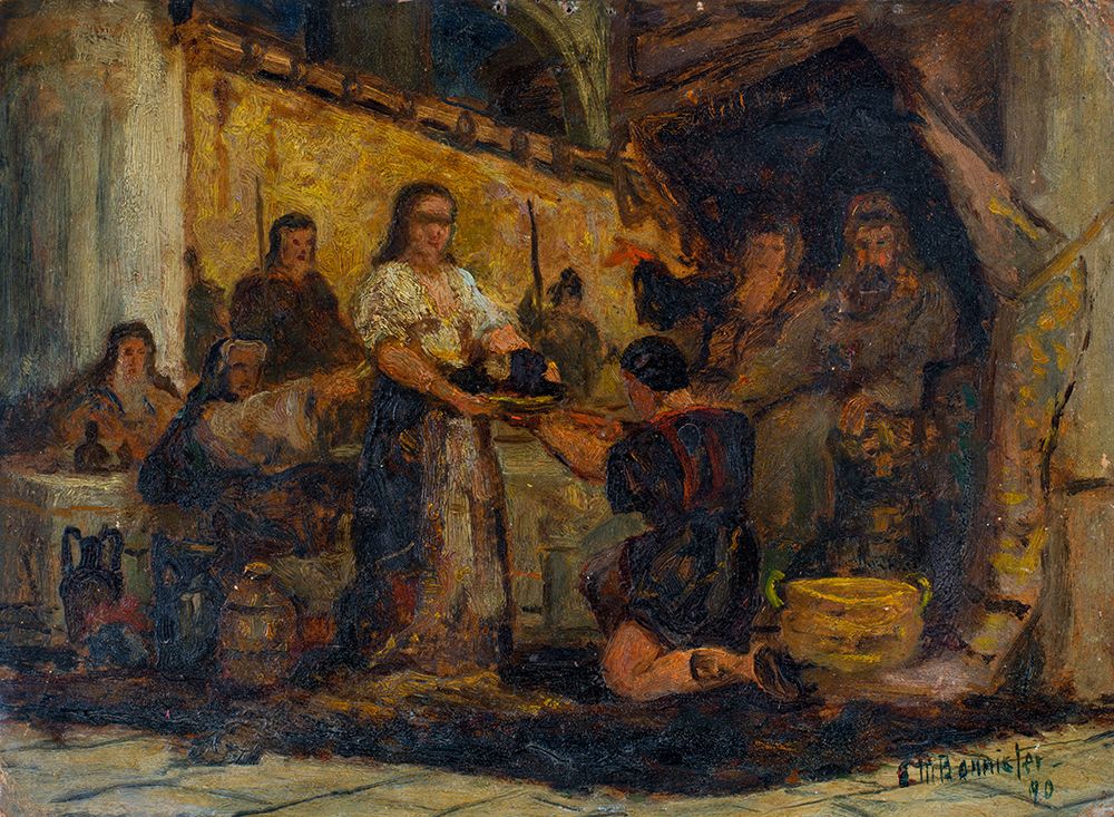 Salome Receiving the Head of John the Baptist 1890 art print by Edward Mitchell Bannister for $57.95 CAD