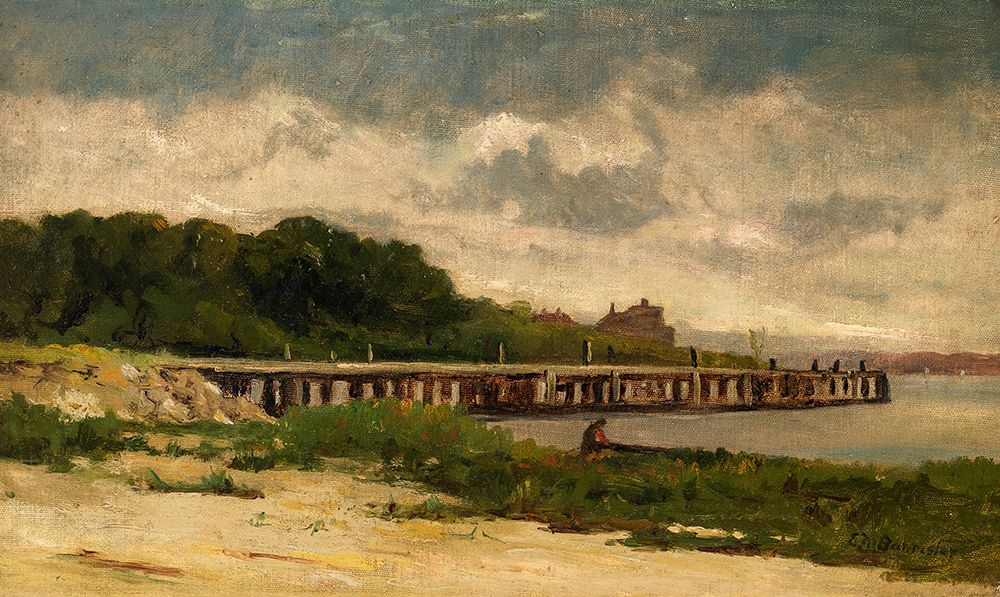 Untitled, Landscape with Pier art print by Edward Mitchell Bannister for $57.95 CAD