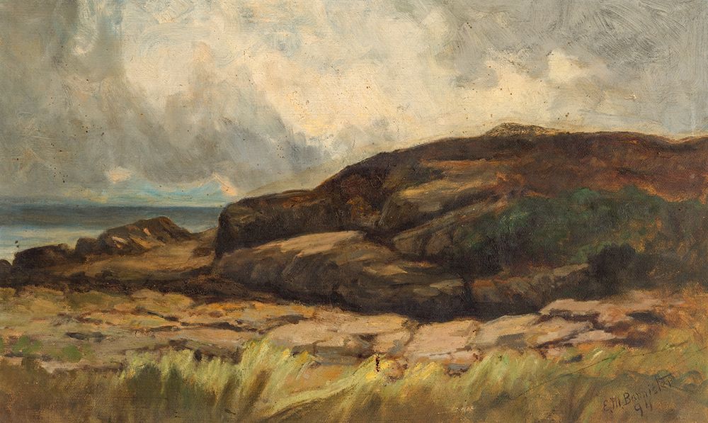 Untitled, Landscape with Rocks 1894 art print by Edward Mitchell Bannister for $57.95 CAD