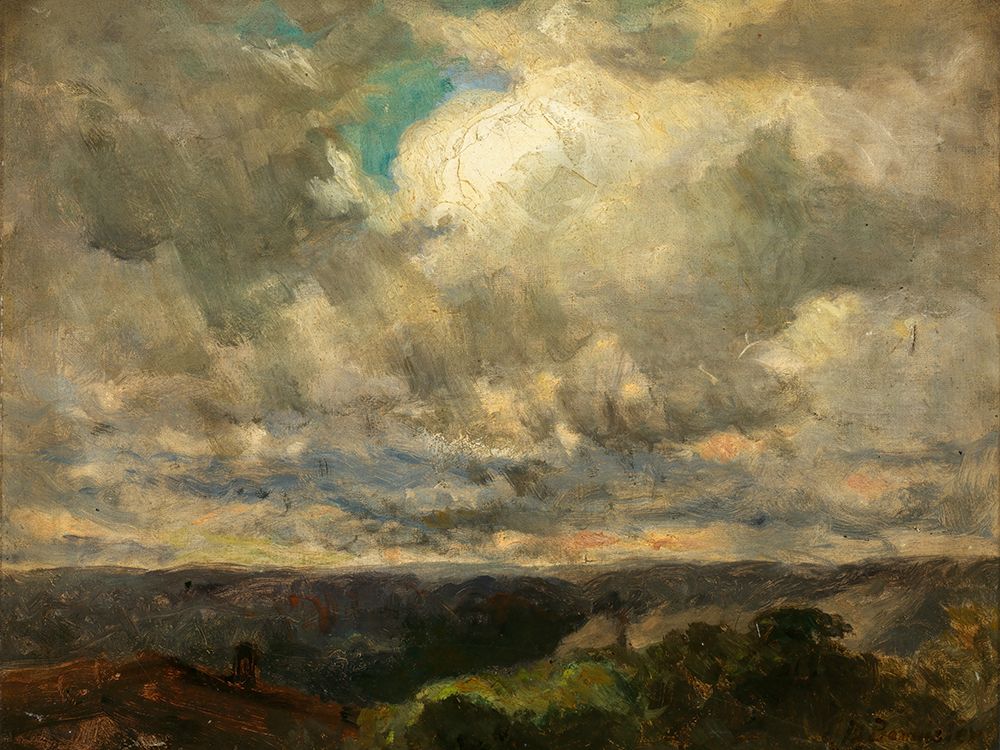 Untitled, Landscape Cloudy Sky art print by Edward Mitchell Bannister for $57.95 CAD