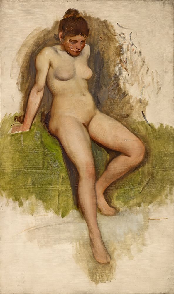 Nude ca 1895 art print by Frank Duveneck for $57.95 CAD