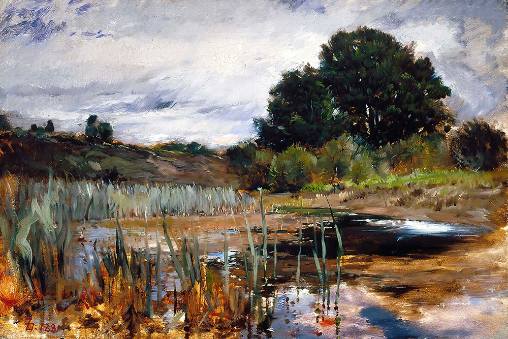 Polling Landscape 1881 art print by Frank Duveneck for $57.95 CAD