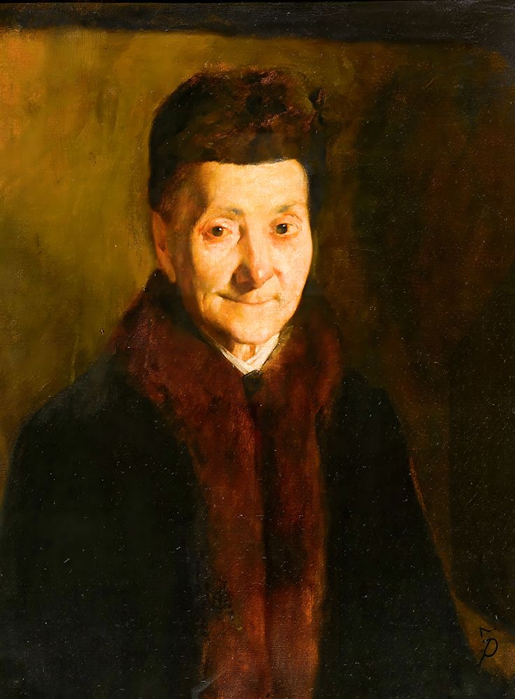 Portrait of an Old Lady ca 1890 art print by Frank Duveneck for $57.95 CAD