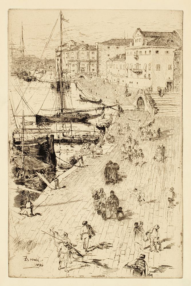 Riva degli Schiavoni II 1880 art print by Frank Duveneck for $57.95 CAD