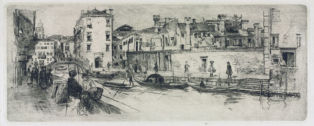 San Trovasso Canal, Venice 1883 art print by Frank Duveneck for $57.95 CAD