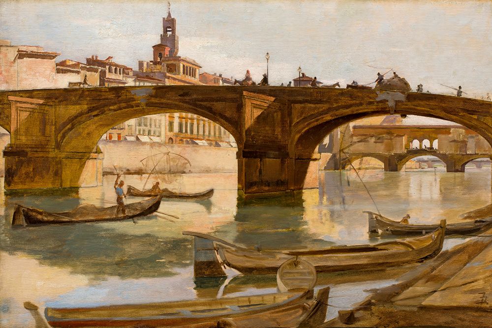 The Bridges Florence ca 1880 art print by Frank Duveneck for $57.95 CAD