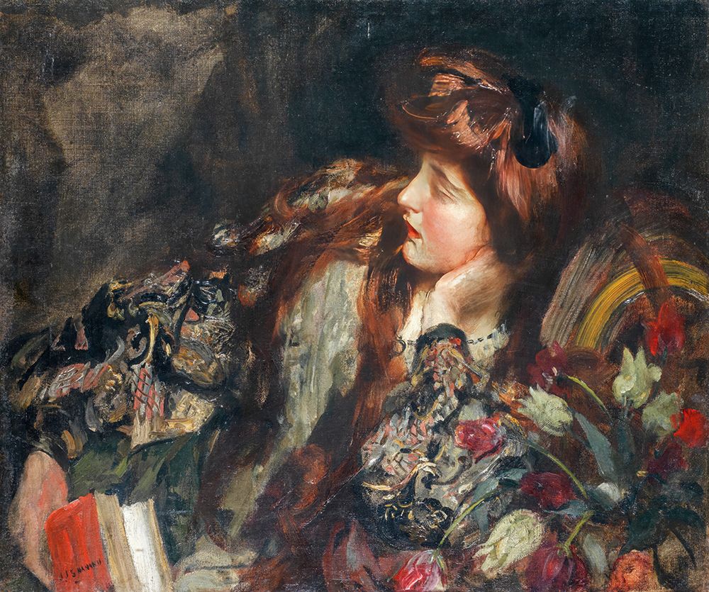 Contemplation art print by James Jebusa Shannon for $57.95 CAD