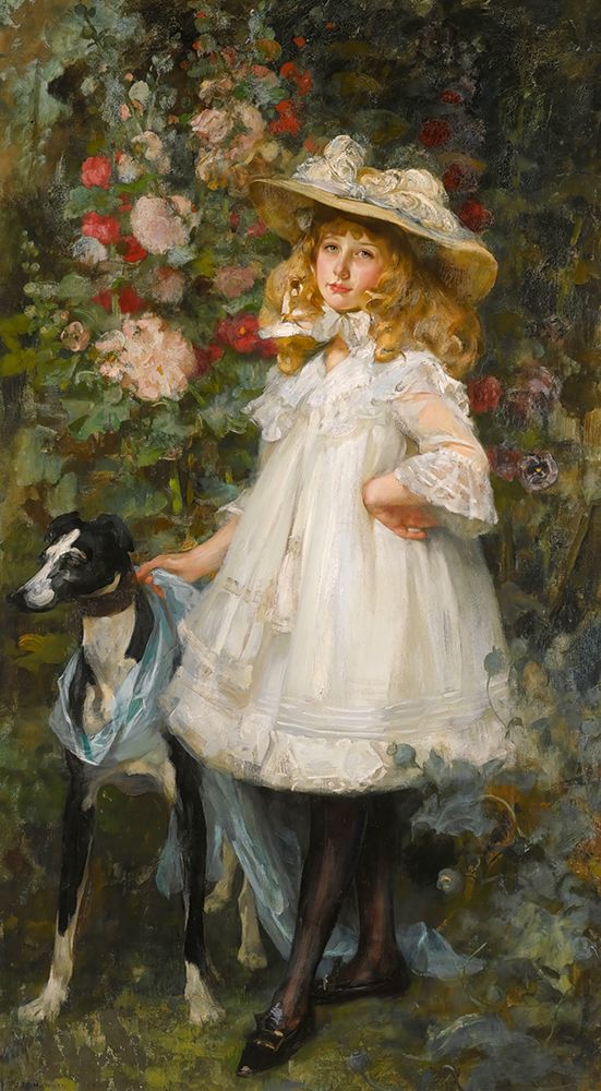 Portrait Of A Girl 1901 art print by James Jebusa Shannon for $57.95 CAD