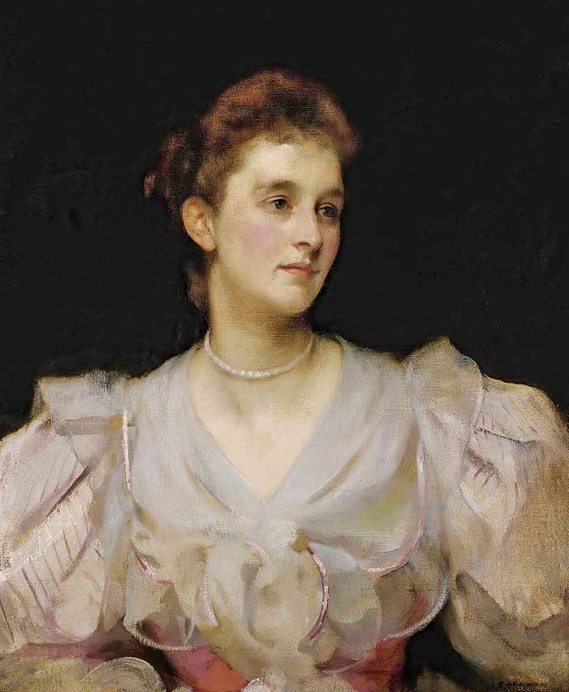 Portrait of a Lady II art print by James Jebusa Shannon for $57.95 CAD