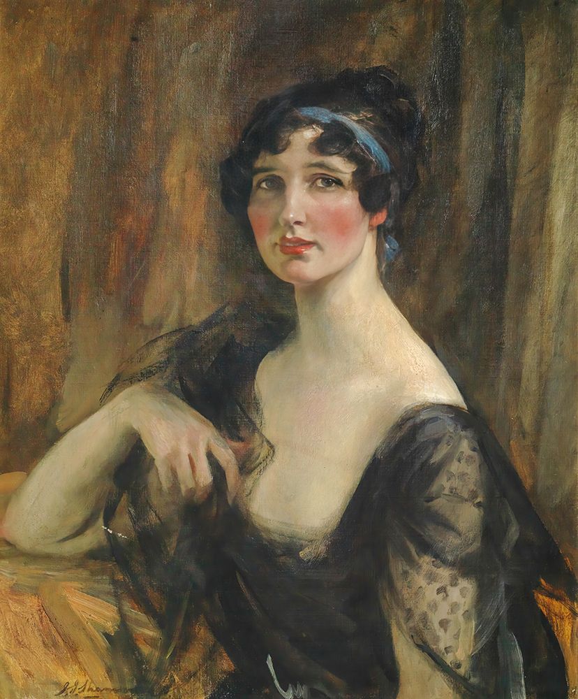 Portrait Of A Lady III art print by James Jebusa Shannon for $57.95 CAD