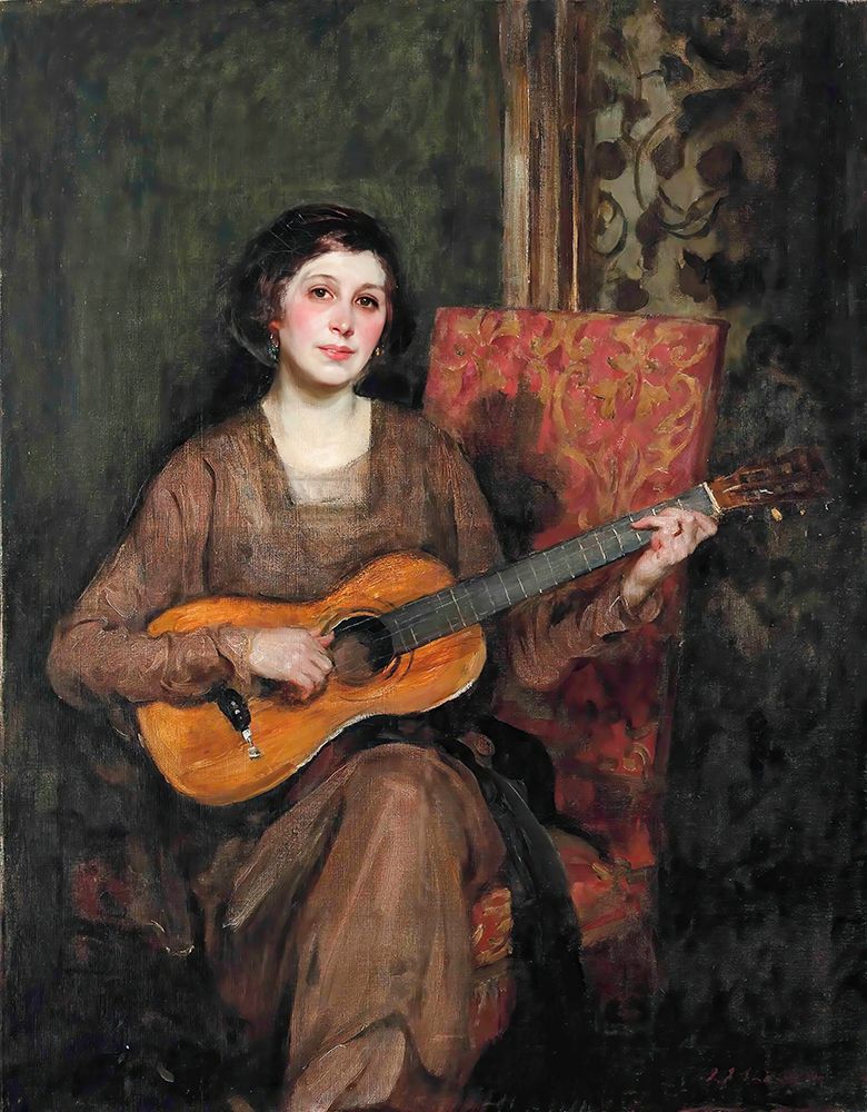 Portrait of Florence Shannon, the Artists Wife ca 1915 art print by James Jebusa Shannon for $57.95 CAD