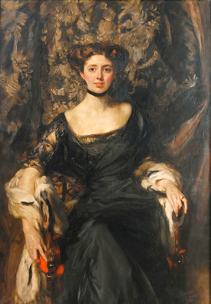 Portrait of Miss Aline Henderson, Mrs J.T. Wigan 1911 art print by James Jebusa Shannon for $57.95 CAD