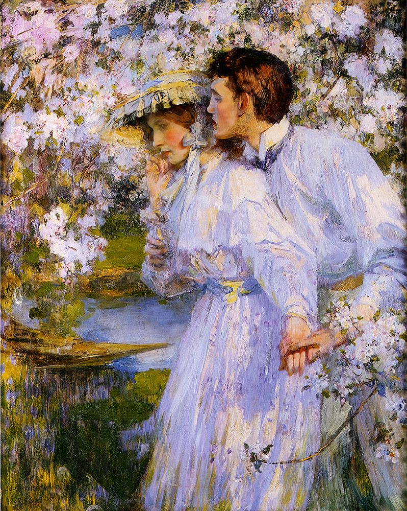 Springtime 1896 art print by James Jebusa Shannon for $57.95 CAD